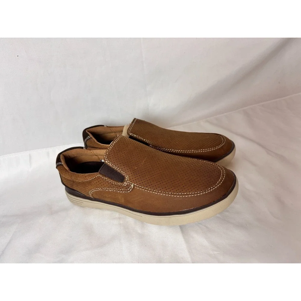 G.H. Bass Stride‎ Propel Lite Otto Suede Slip On Comfort Shoes Mens 7.5 M Camel